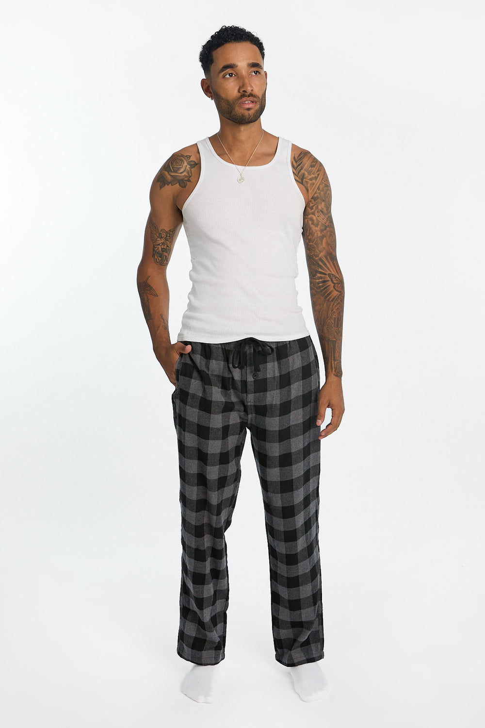 Pantalon de pyjama classique à carreaux buffalo homme Pantalon de pyjama classique à carreaux buffalo homme
