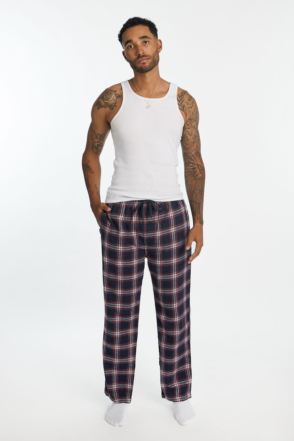 Pantalon de pyjama classique à carreaux homme Pantalon de pyjama classique à carreaux homme