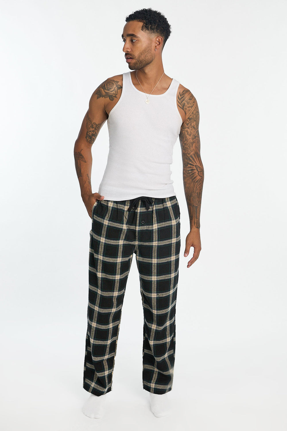 Pantalon de pyjama classique à carreaux homme Pantalon de pyjama classique à carreaux homme