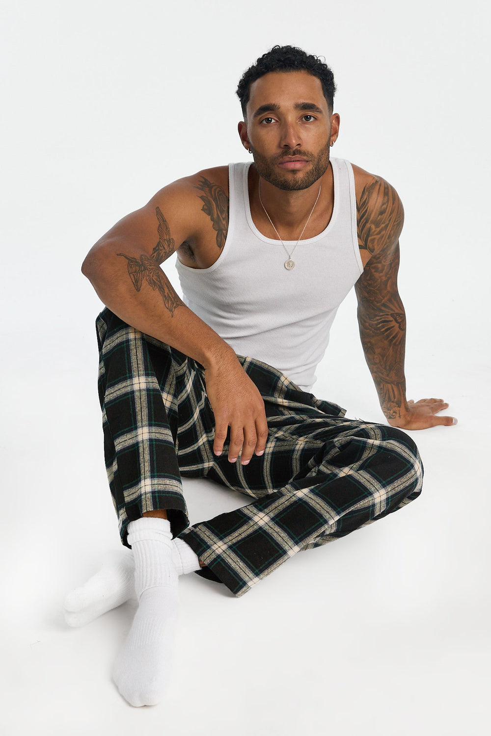 Pantalon de pyjama classique à carreaux homme Pantalon de pyjama classique à carreaux homme
