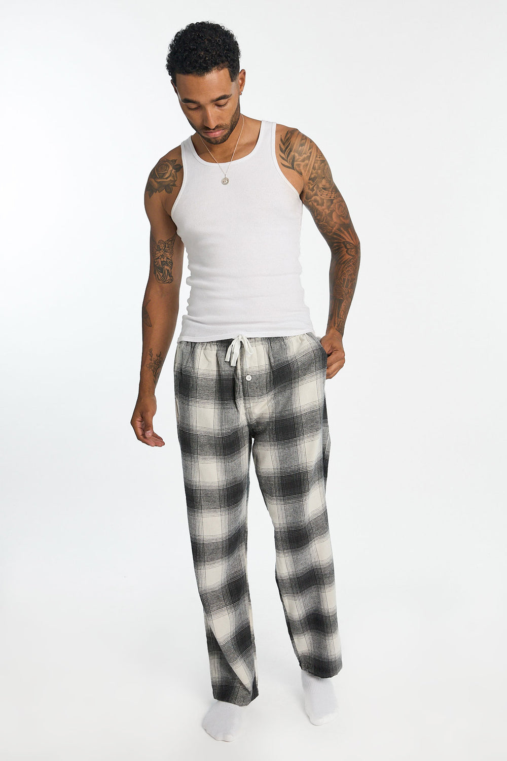 Pantalon de pyjama classique à carreaux homme Pantalon de pyjama classique à carreaux homme