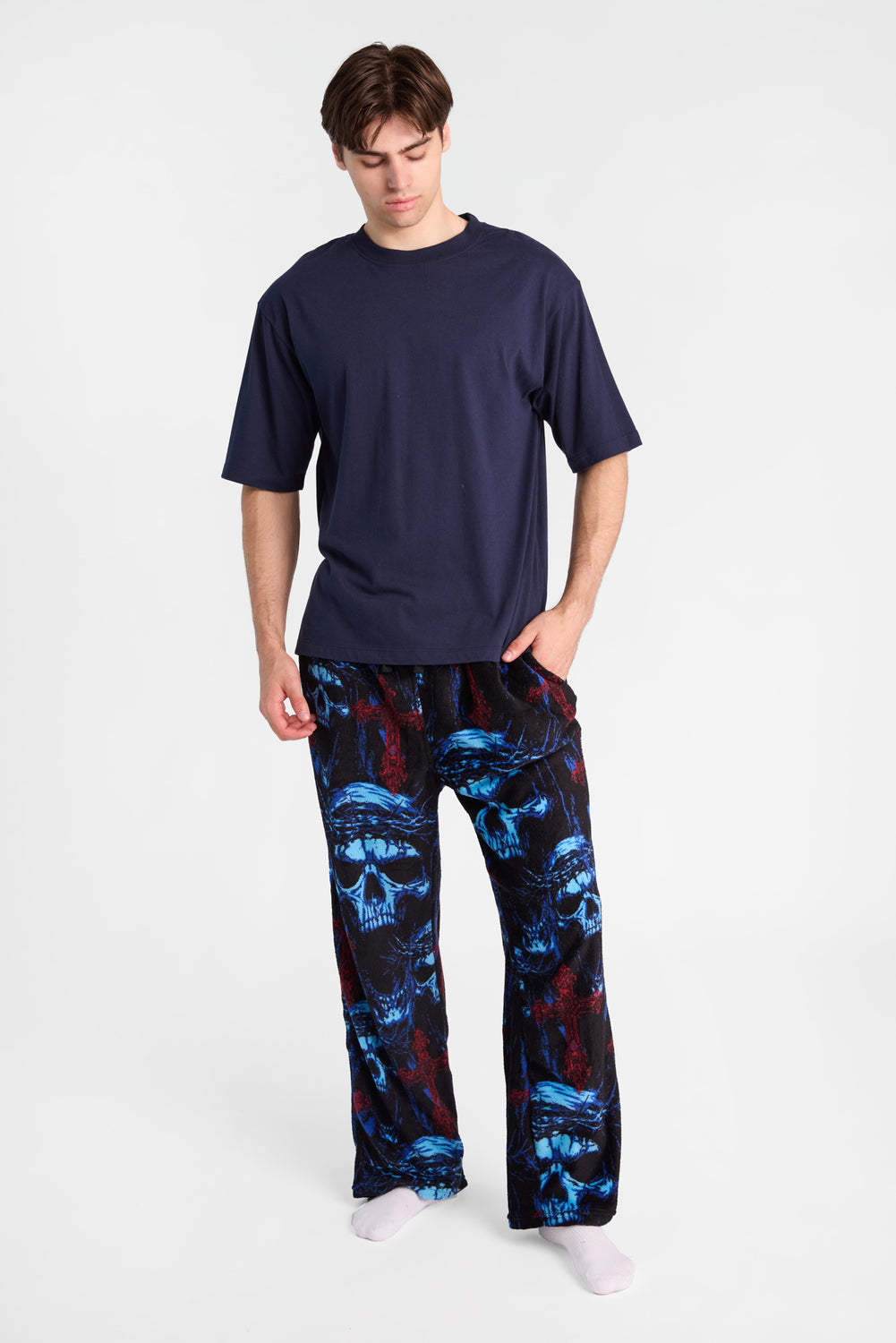 Pantalon de pyjama à imprimé de Faucheur Arsenic Pantalon de pyjama à imprimé de Faucheur Arsenic