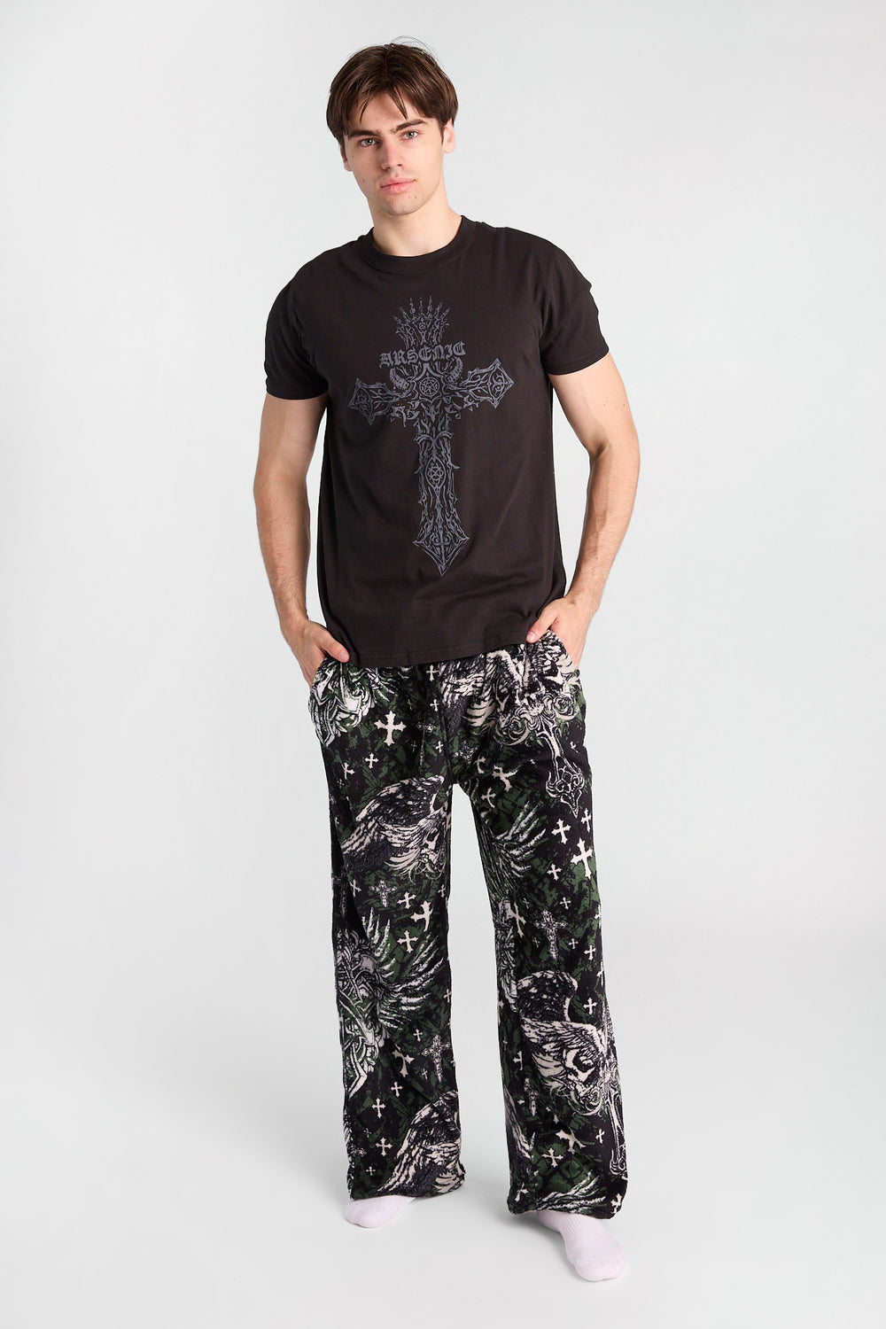 Arsenic Winged Skulls Pajama Pants Arsenic Winged Skulls Pajama Pants