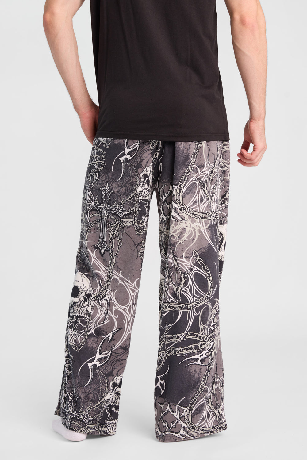 Pantalon de pyjama à imprimé de crânes Arsenic Pantalon de pyjama à imprimé de crânes Arsenic
