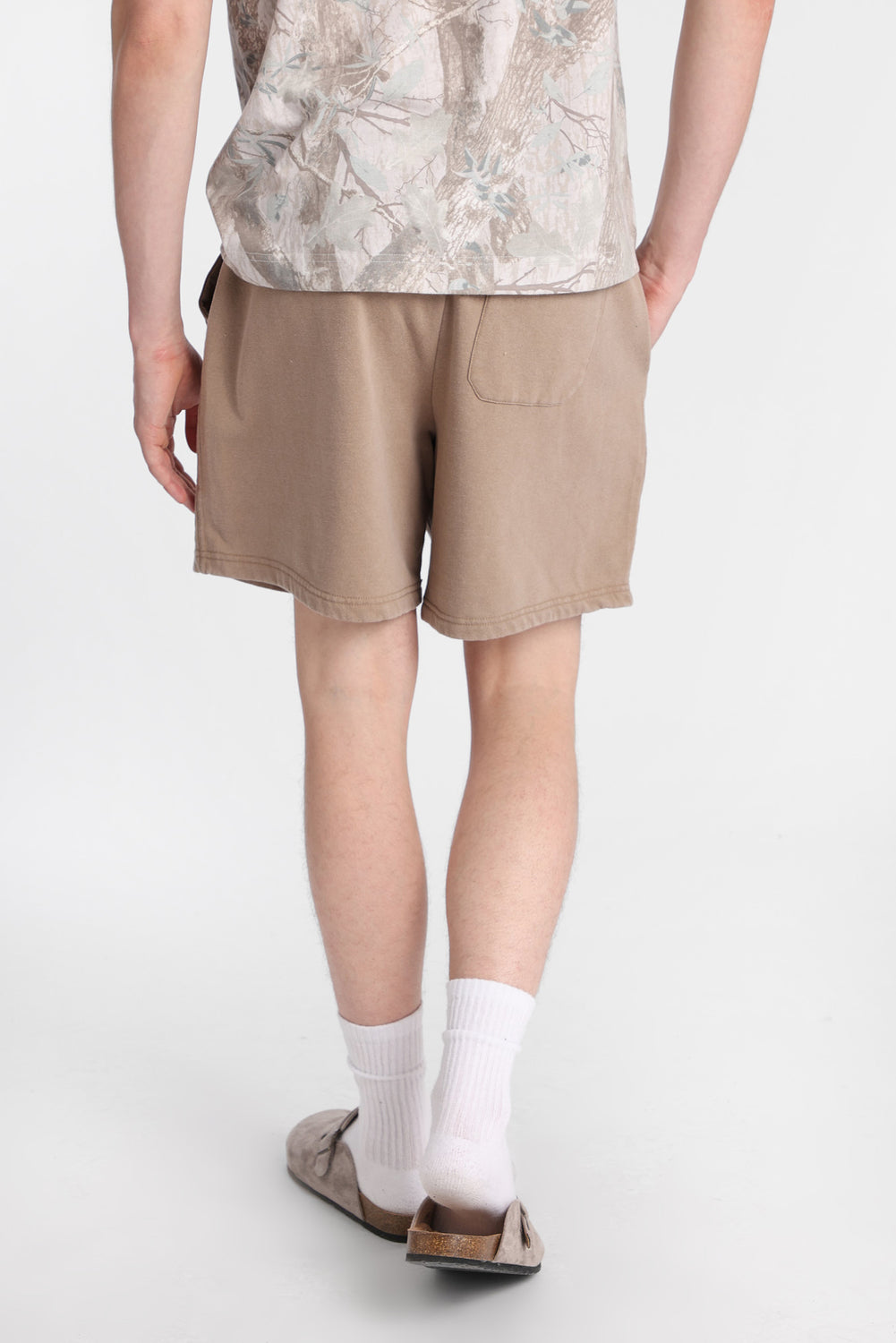 Short en molleton délavé Short en molleton délavé