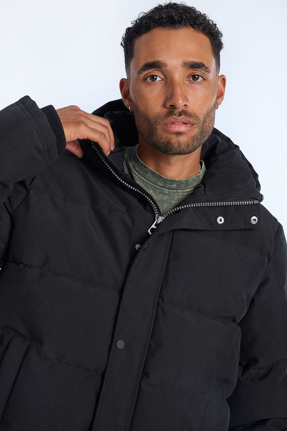 Veste matelassée à capuchon homme Veste matelassée à capuchon homme