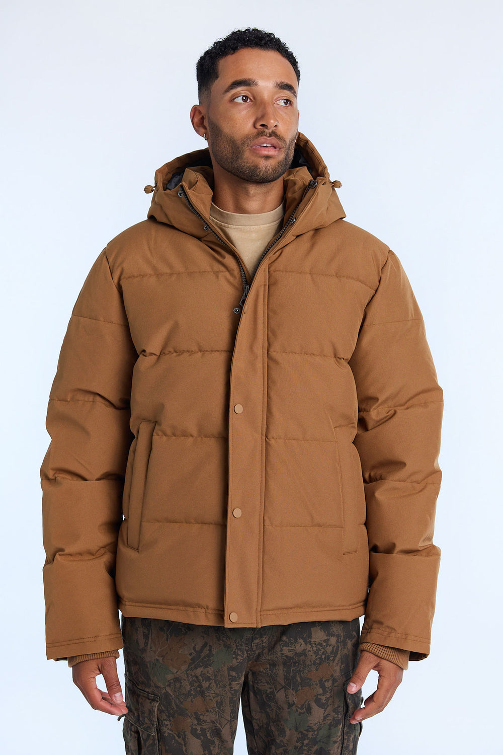 Veste matelassée à capuchon homme Veste matelassée à capuchon homme