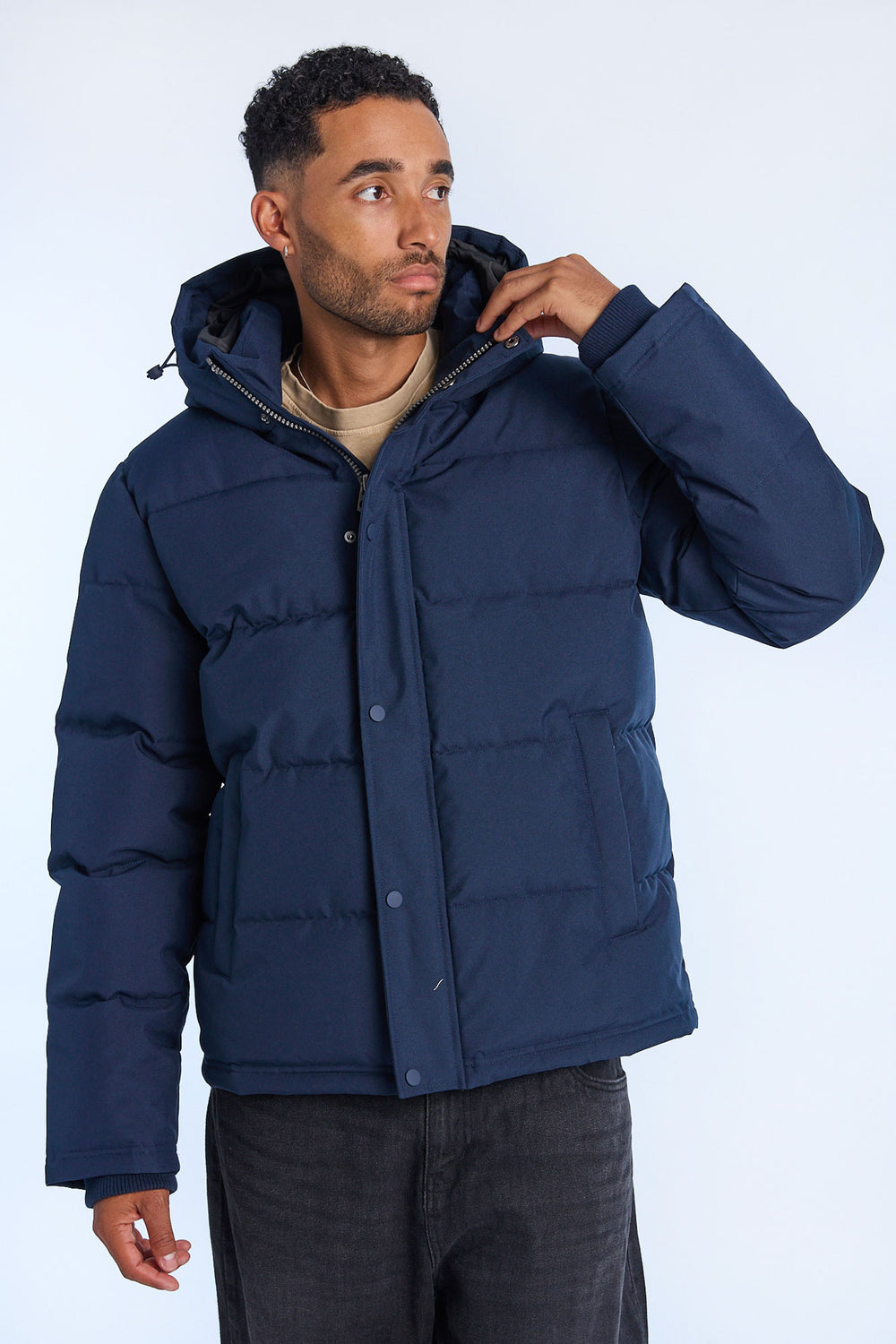 Veste matelassée à capuchon homme Veste matelassée à capuchon homme