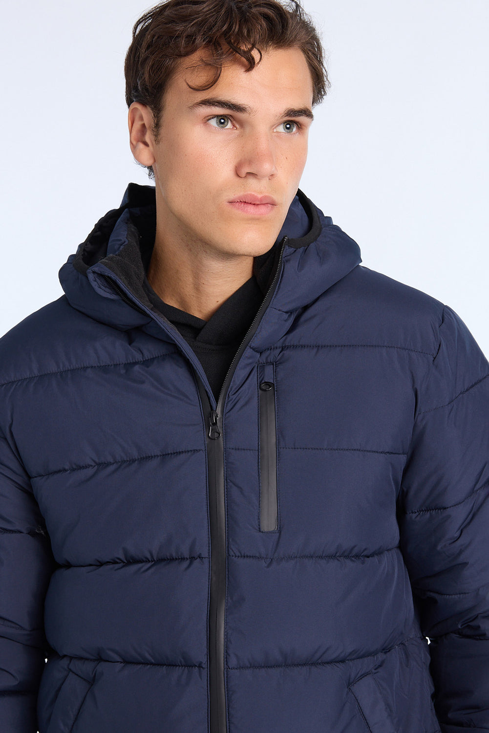 Mens Zip-Up Puffer Jacket Mens Zip-Up Puffer Jacket