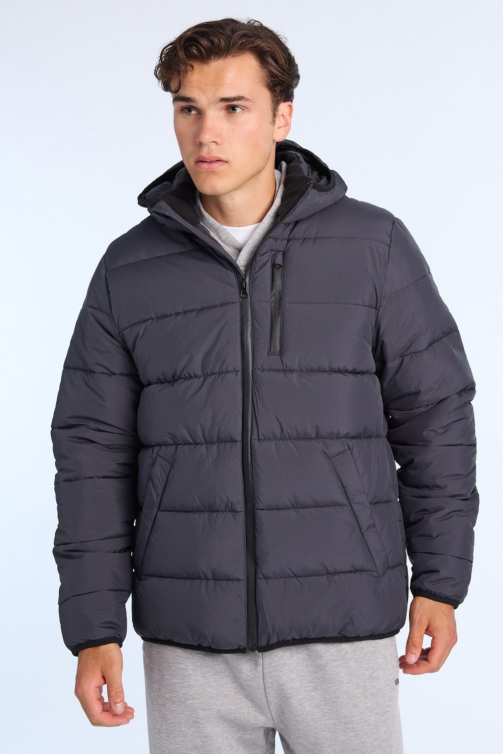 Veste matelassée à fermeture éclair homme Veste matelassée à fermeture éclair homme