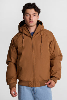 North Western Hooded Raglan Bomber Jacket