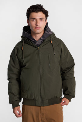 Manteau aviateur raglan à capuchon North Western