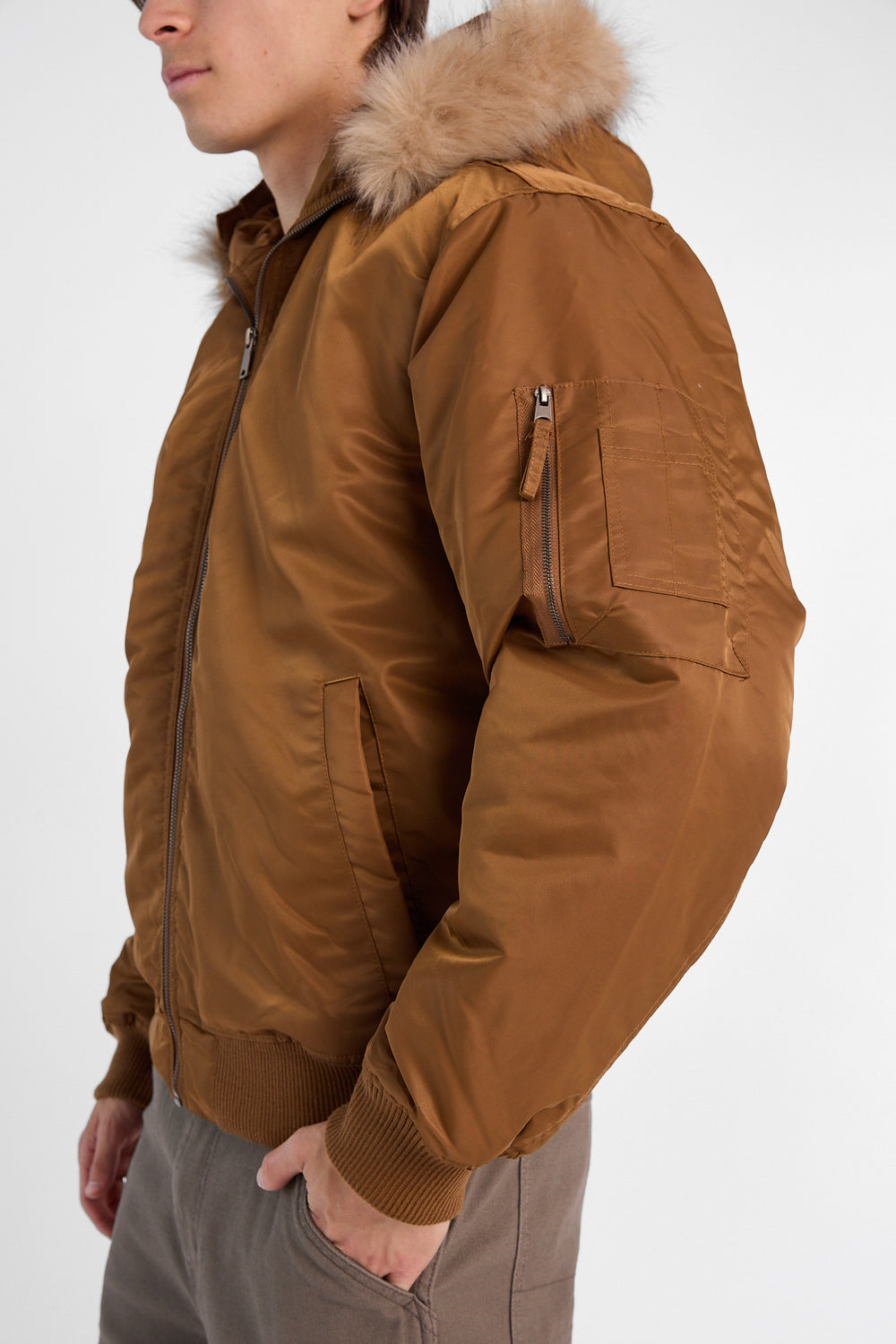 North Western Hooded Bomber Jacket North Western Hooded Bomber Jacket