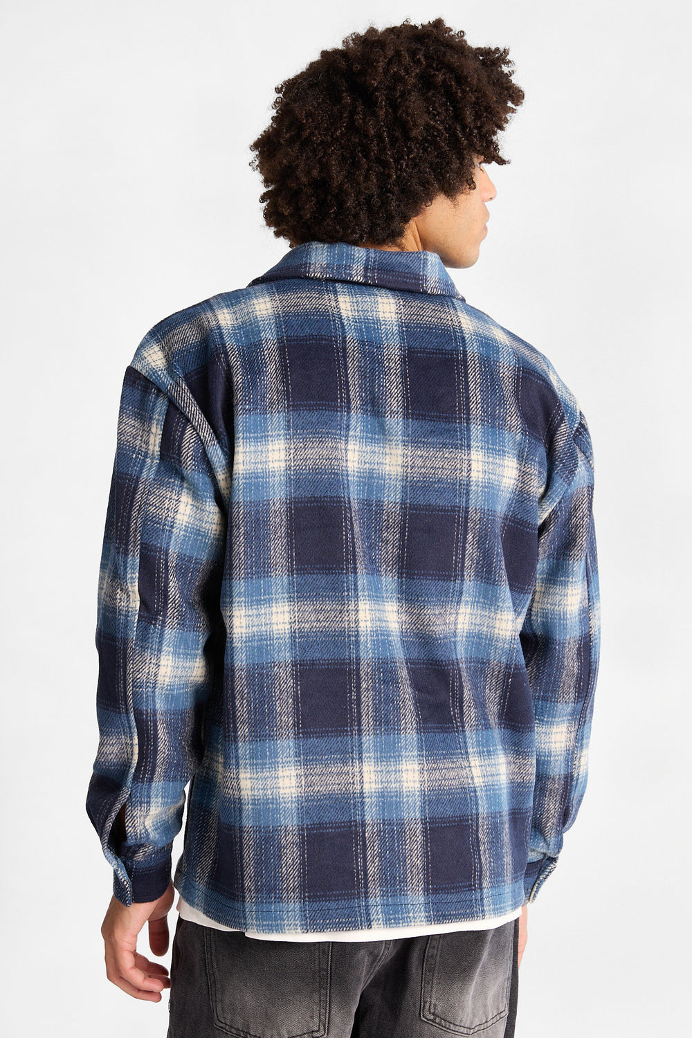 North Western Plaid Button-Up Shacket North Western Plaid Button-Up Shacket