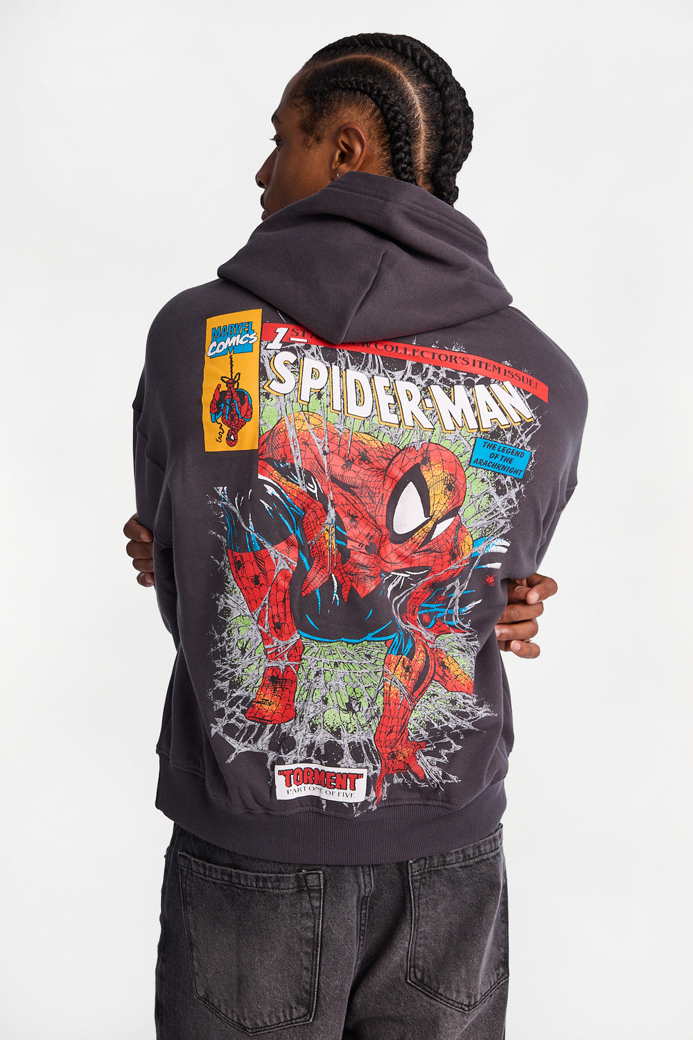 The Amazing Spider-Man Graphic Boxy Hoodie The Amazing Spider-Man Graphic Boxy Hoodie