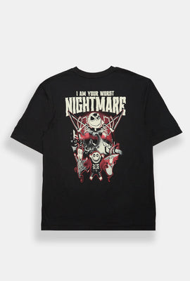 The Nightmare Before Christmas I Am Your Worst Nightmare Graphic Oversized Tee