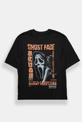 T-shirt surdimensionné imprimé graphique Ghostface Kanji