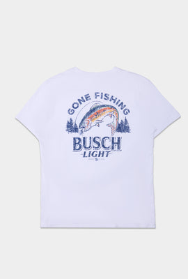 T-shirt imprimé Busch Light Gone Fishing homme