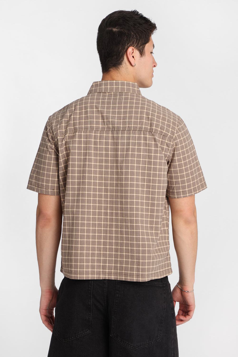 Chemise à carreaux cartes à jouer brodé Chemise à carreaux cartes à jouer brodé