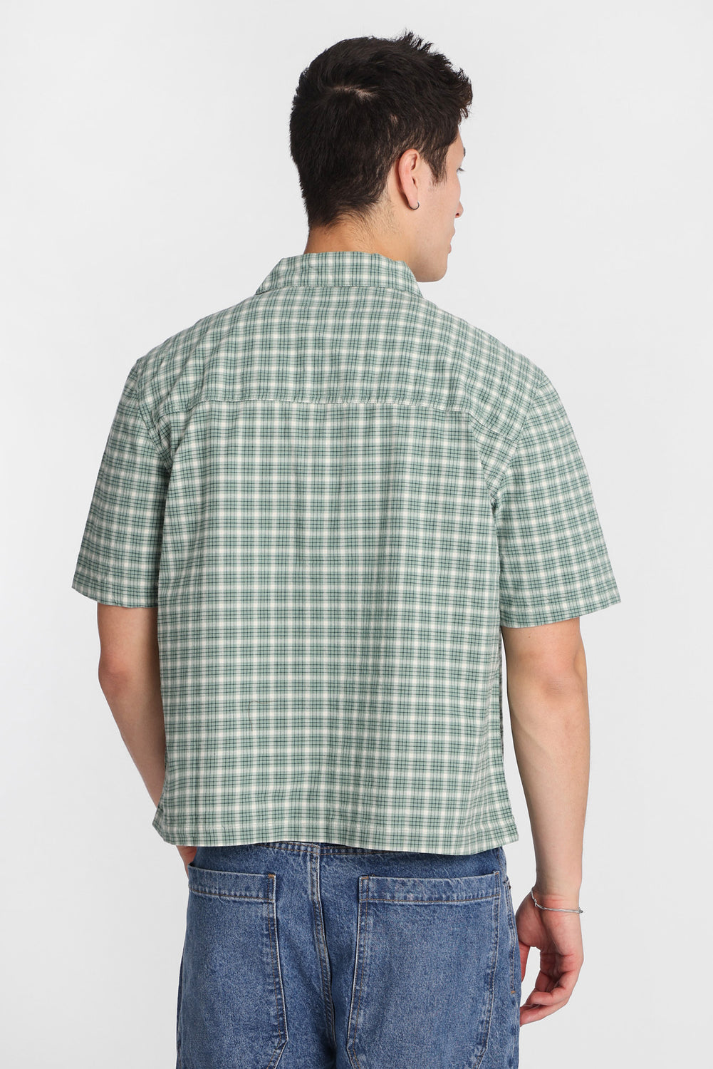 Cherry Embroidered Plaid Button-Up Shirt Cherry Embroidered Plaid Button-Up Shirt