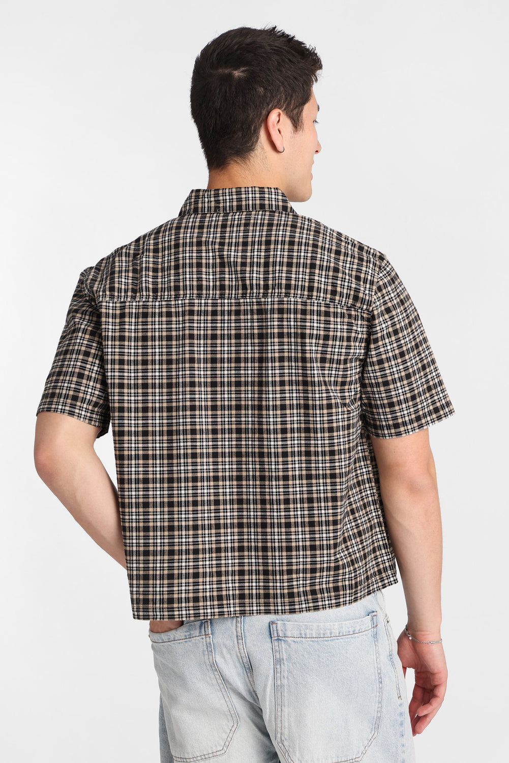 Chemise à carreaux brodé boule de billiard 7 Chemise à carreaux brodé boule de billiard 7
