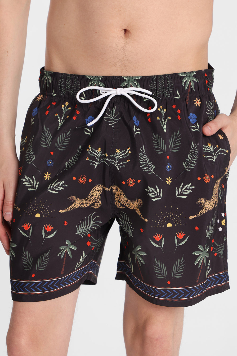 Short de bain à imprimé jungle 5,5 po Short de bain à imprimé jungle 5,5 po