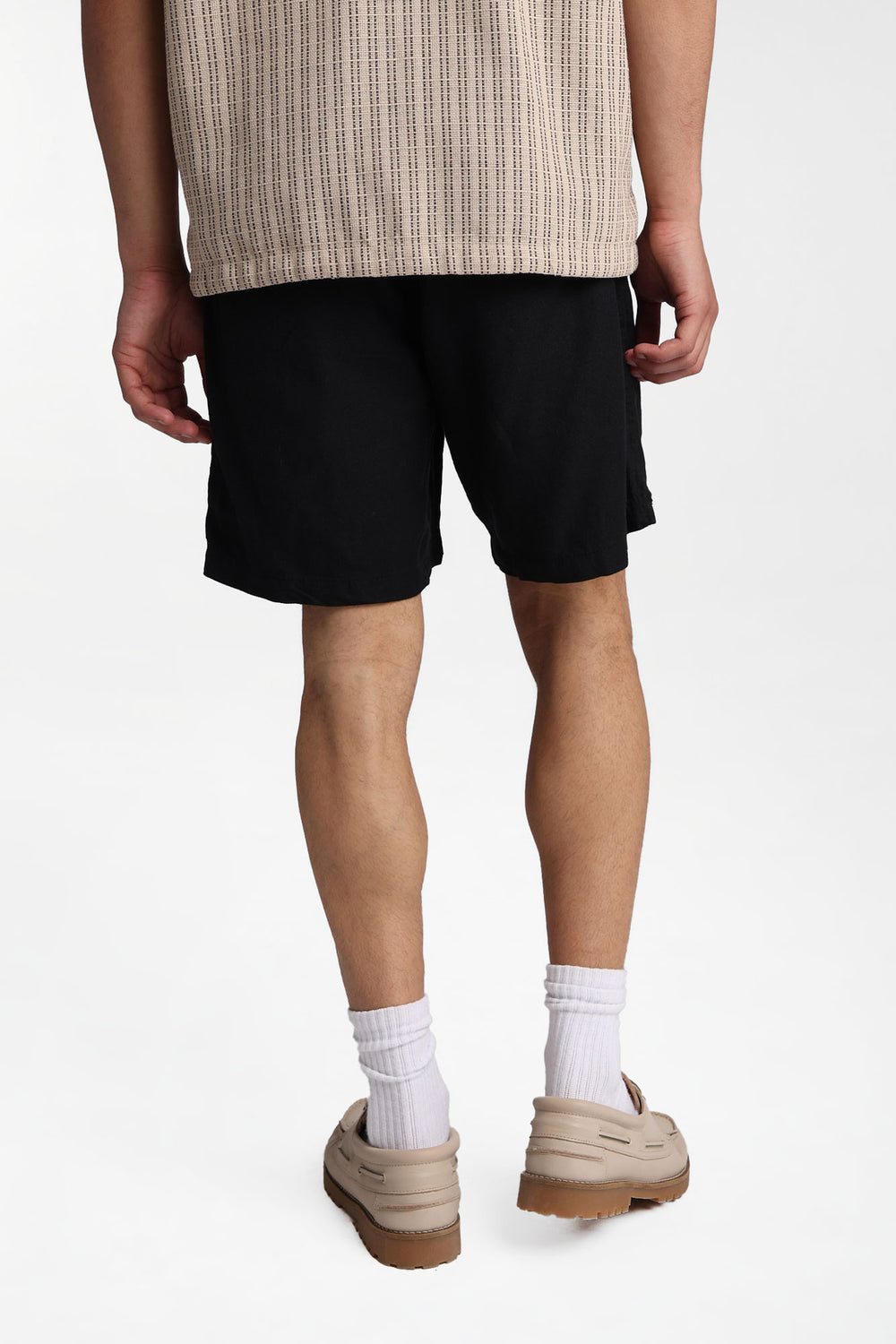 Linen-Blend Mélange Shorts Linen-Blend Mélange Shorts