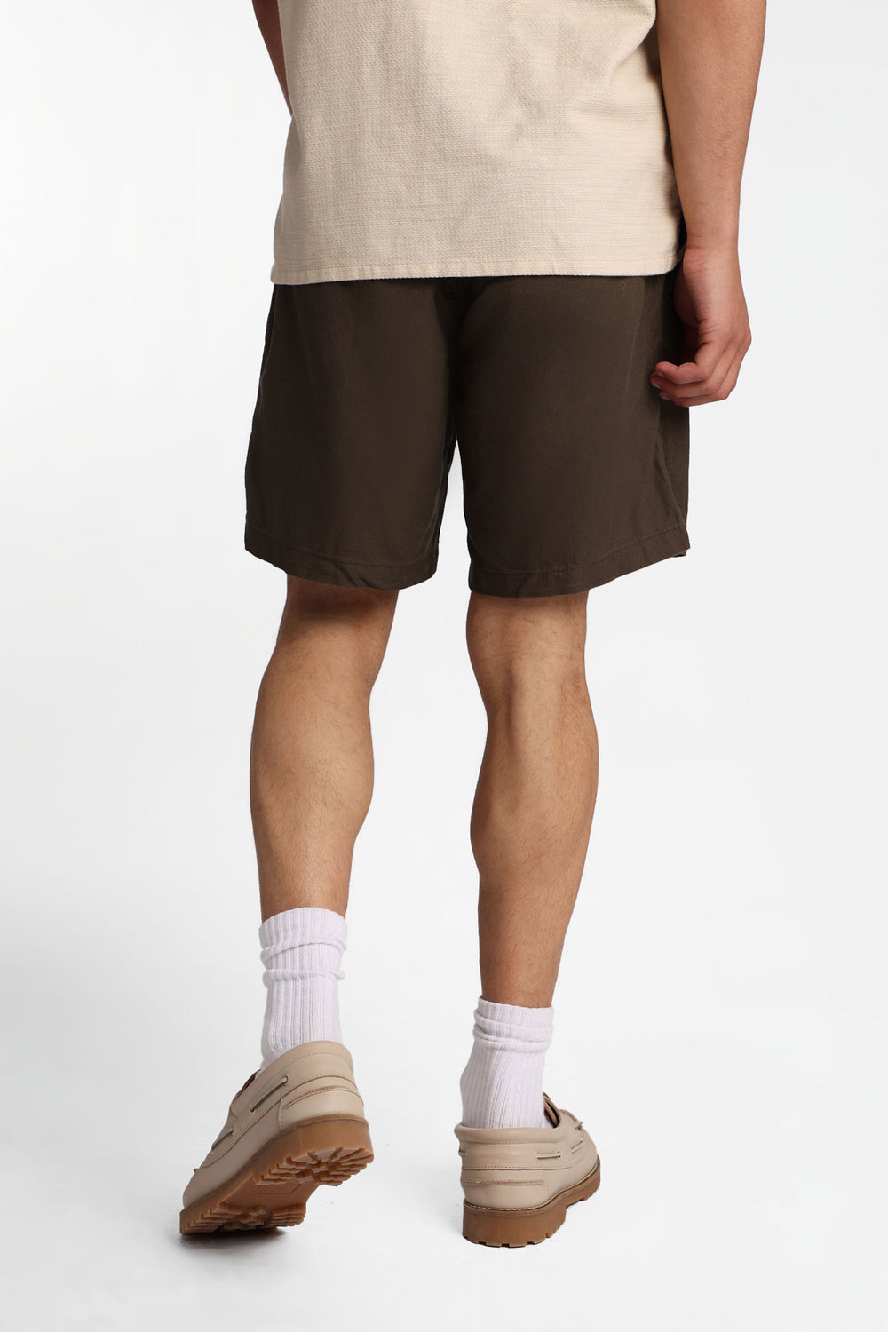 Linen-Blend Mélange Shorts Linen-Blend Mélange Shorts