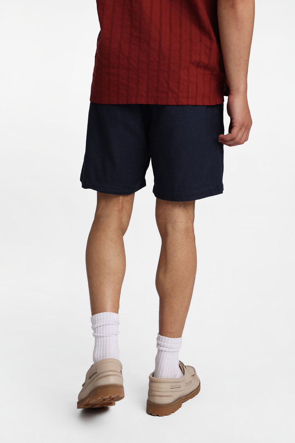 Linen-Blend Mélange Shorts Linen-Blend Mélange Shorts