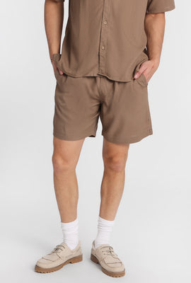 Linen-Blend Shorts 7