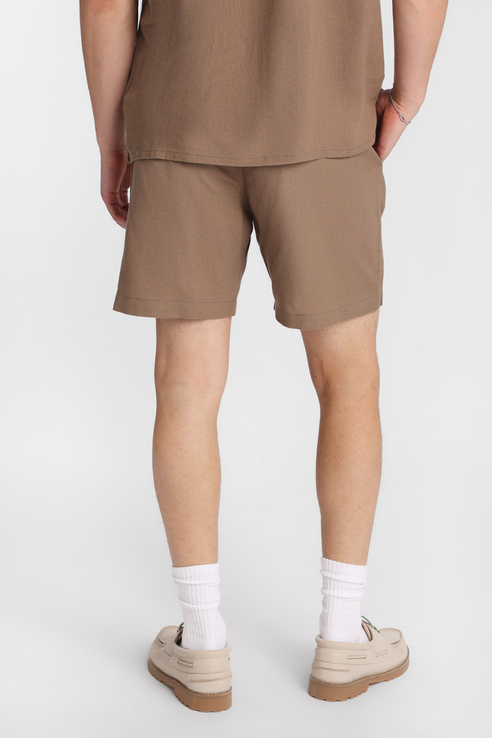 Linen-Blend Shorts 7