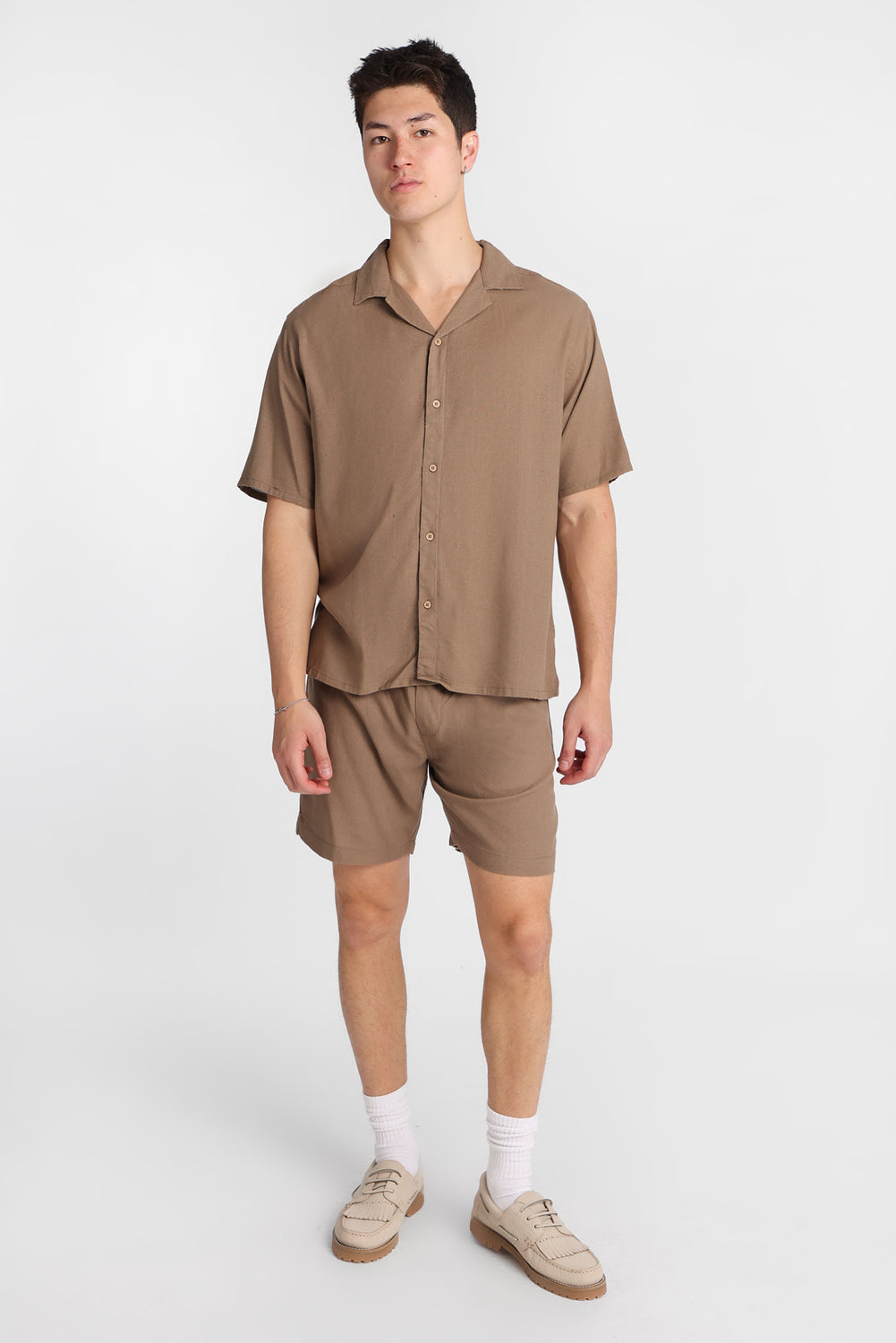 Linen-Blend Shorts 7