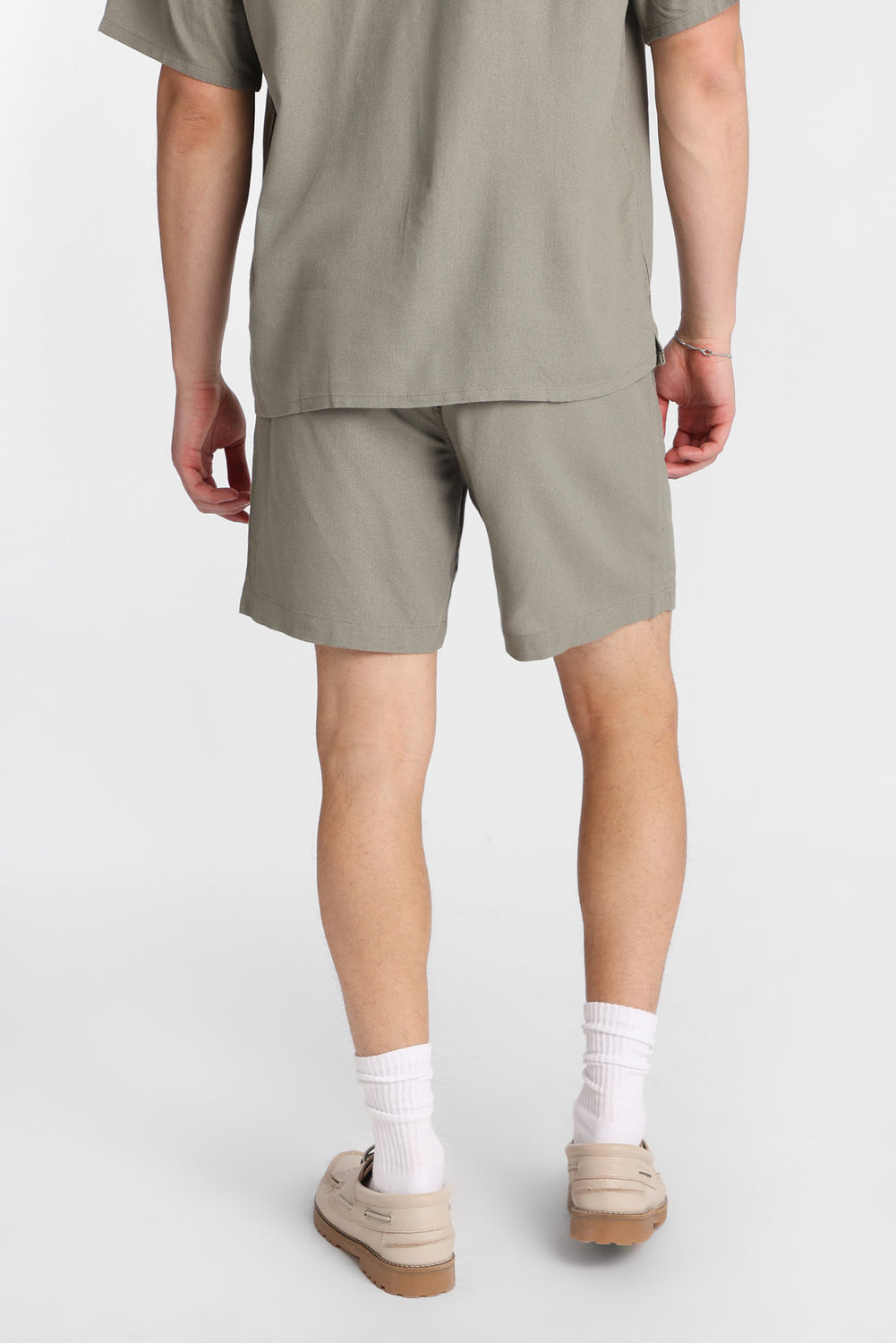 Linen-Blend Shorts 7