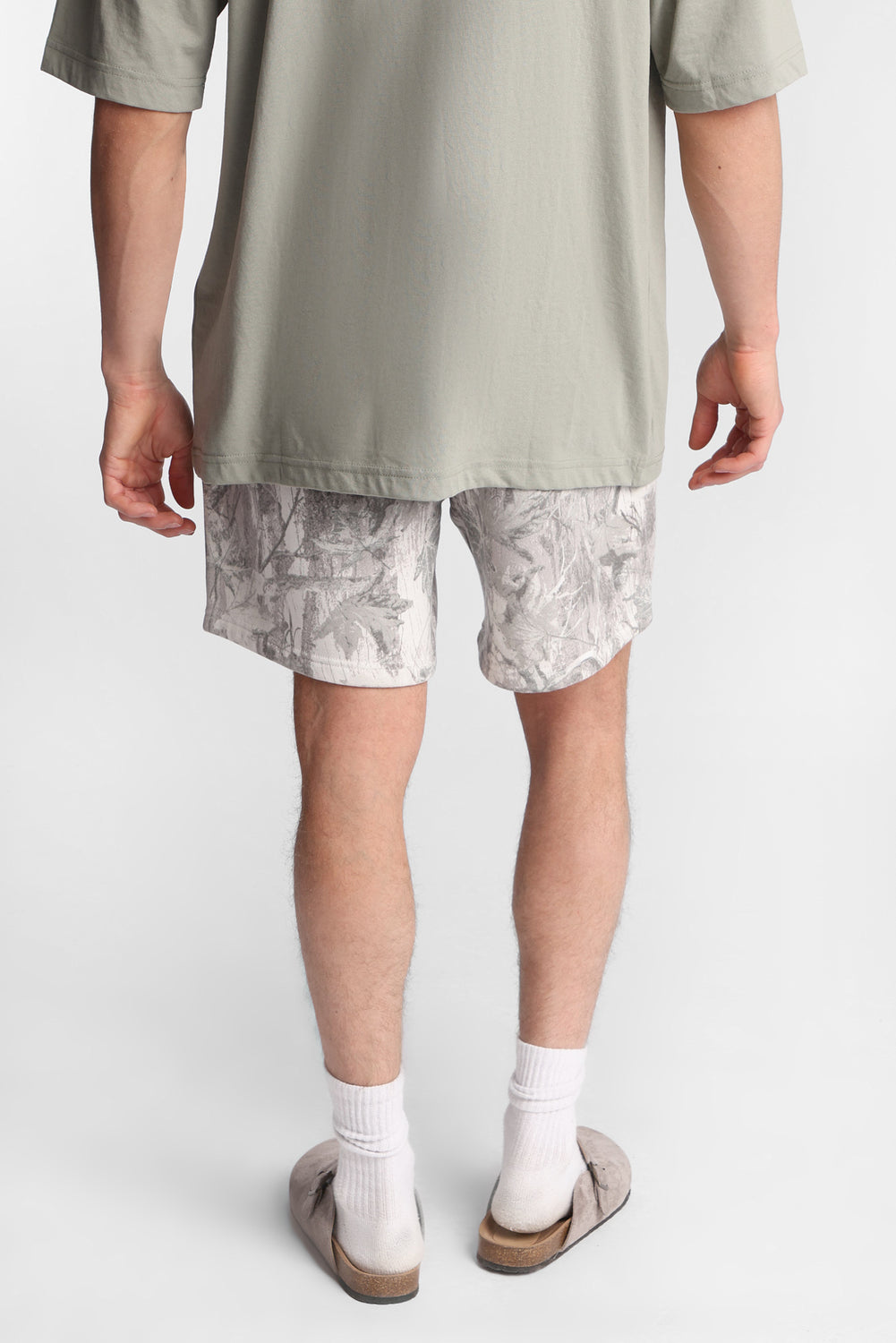 Tree Camouflage Fleece Shorts Tree Camouflage Fleece Shorts