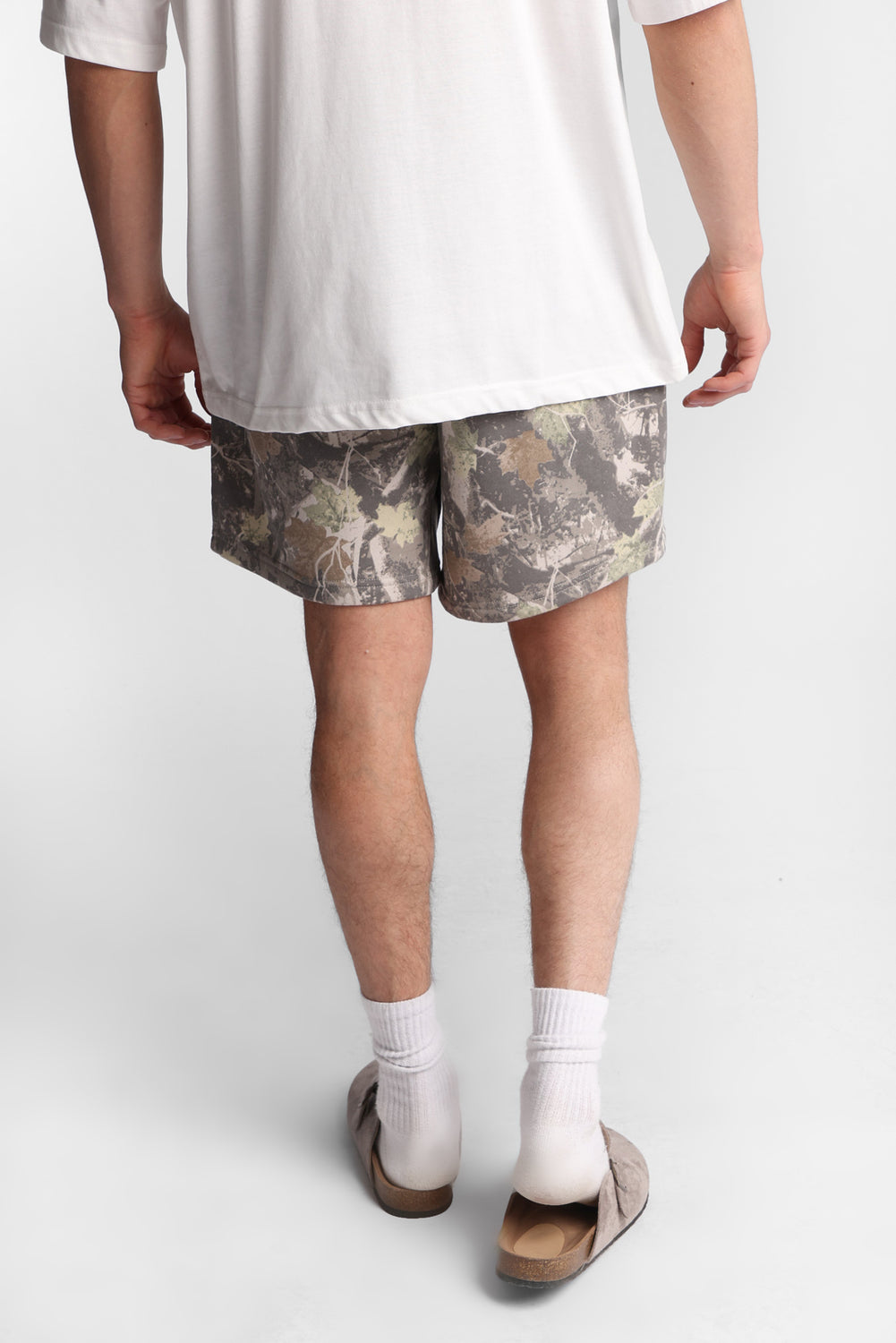 Tree Camouflage Fleece Shorts Tree Camouflage Fleece Shorts