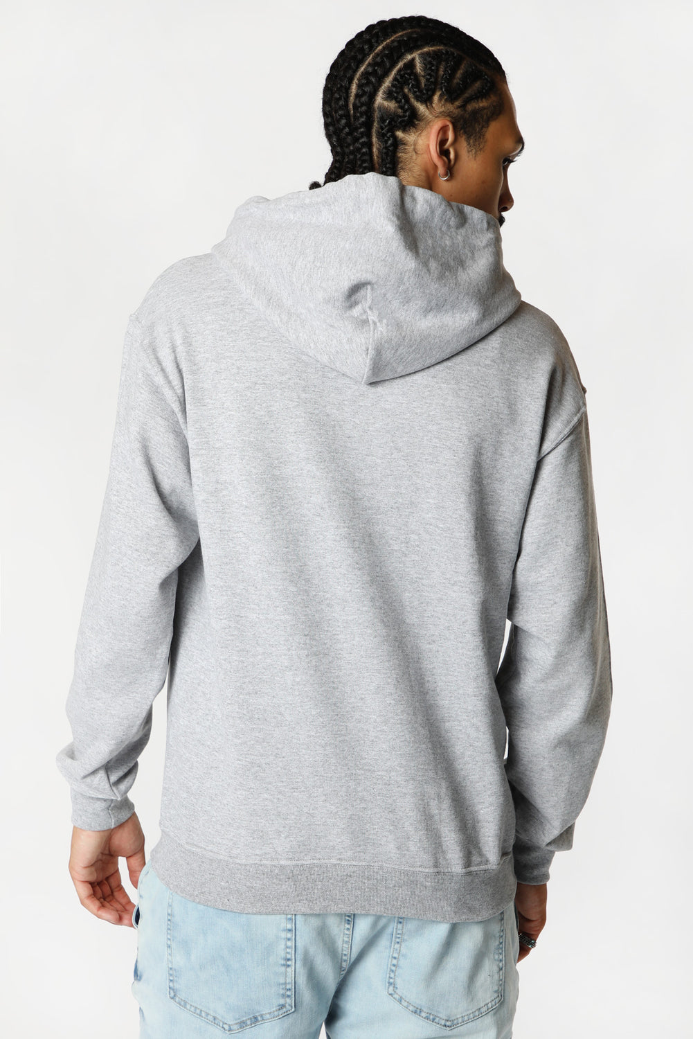 Thrasher Outlined Logo Hoodie Heather Grey