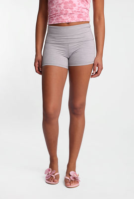 Short cycliste super doux à taille repliable