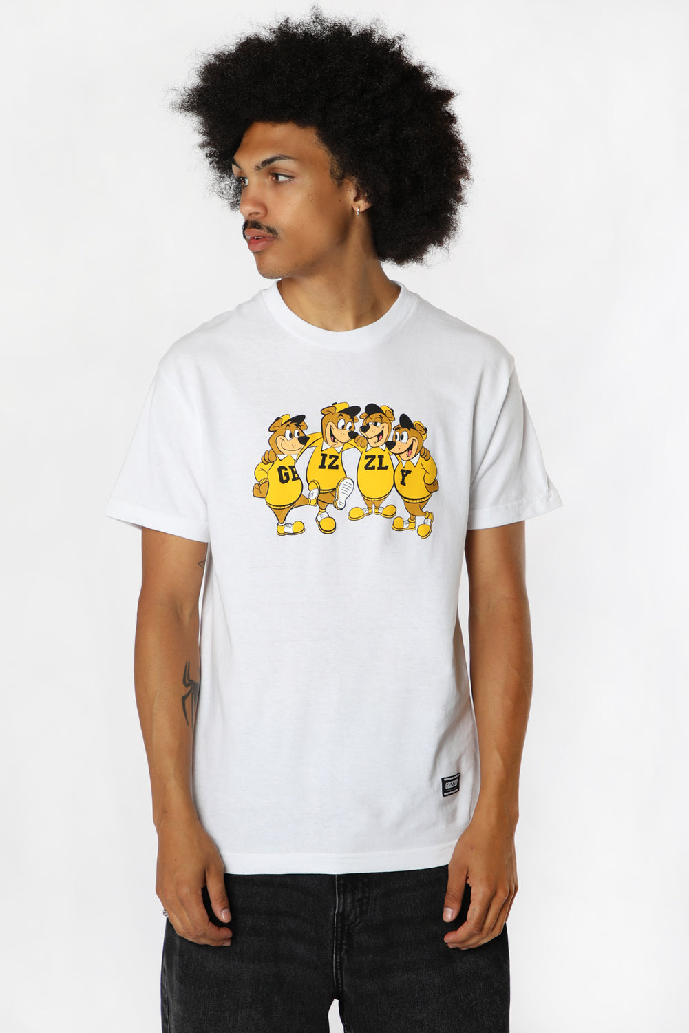 T-Shirt Sidelines Grizzly Blanc