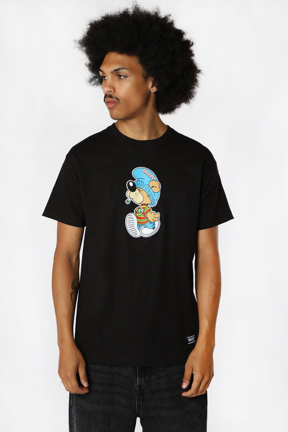T-Shirt Delinquent Grizzly Noir