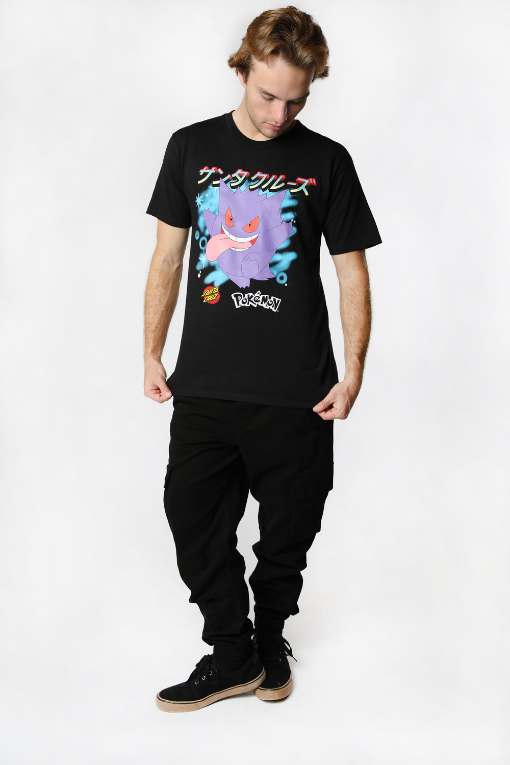 T-Shirt Ghost Type 3 Pokémon x Santa Cruz Noir
