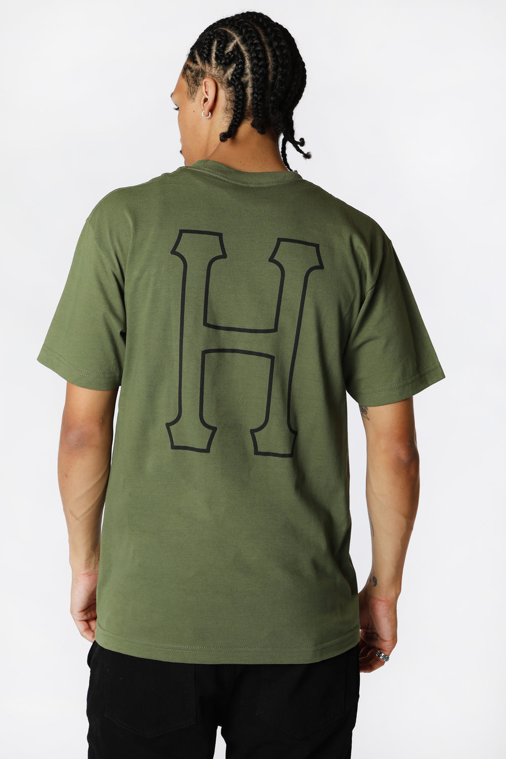 T-Shirt Imprimé Set H HUF Vert fonce