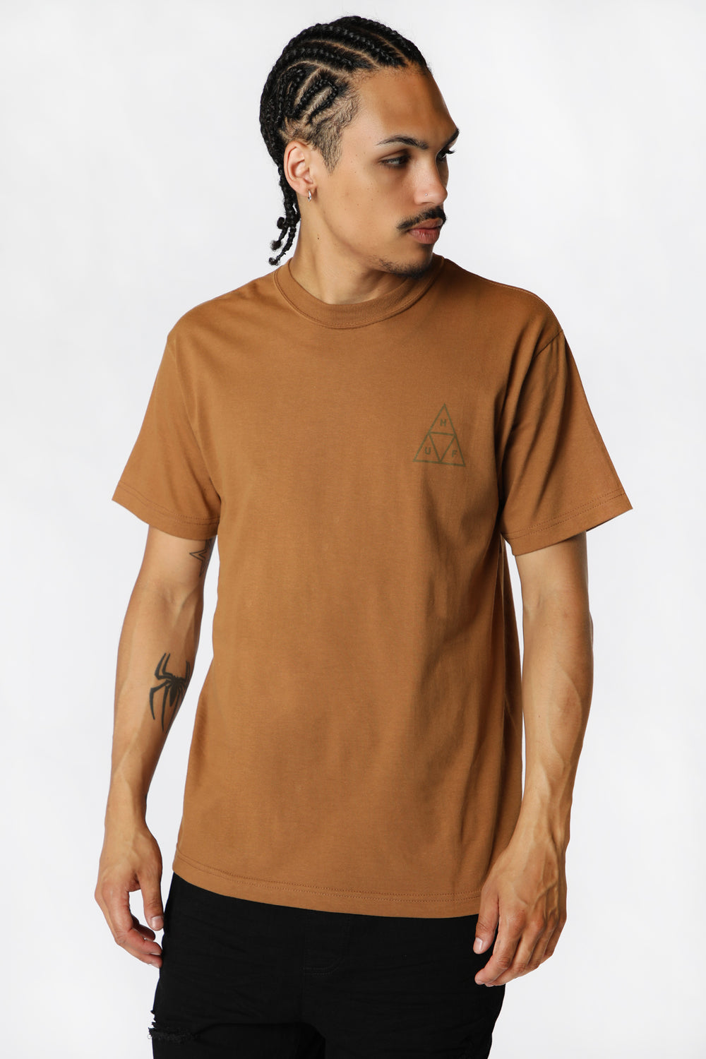 T-Shirt Imprimé Triple Triangle HUF Brun