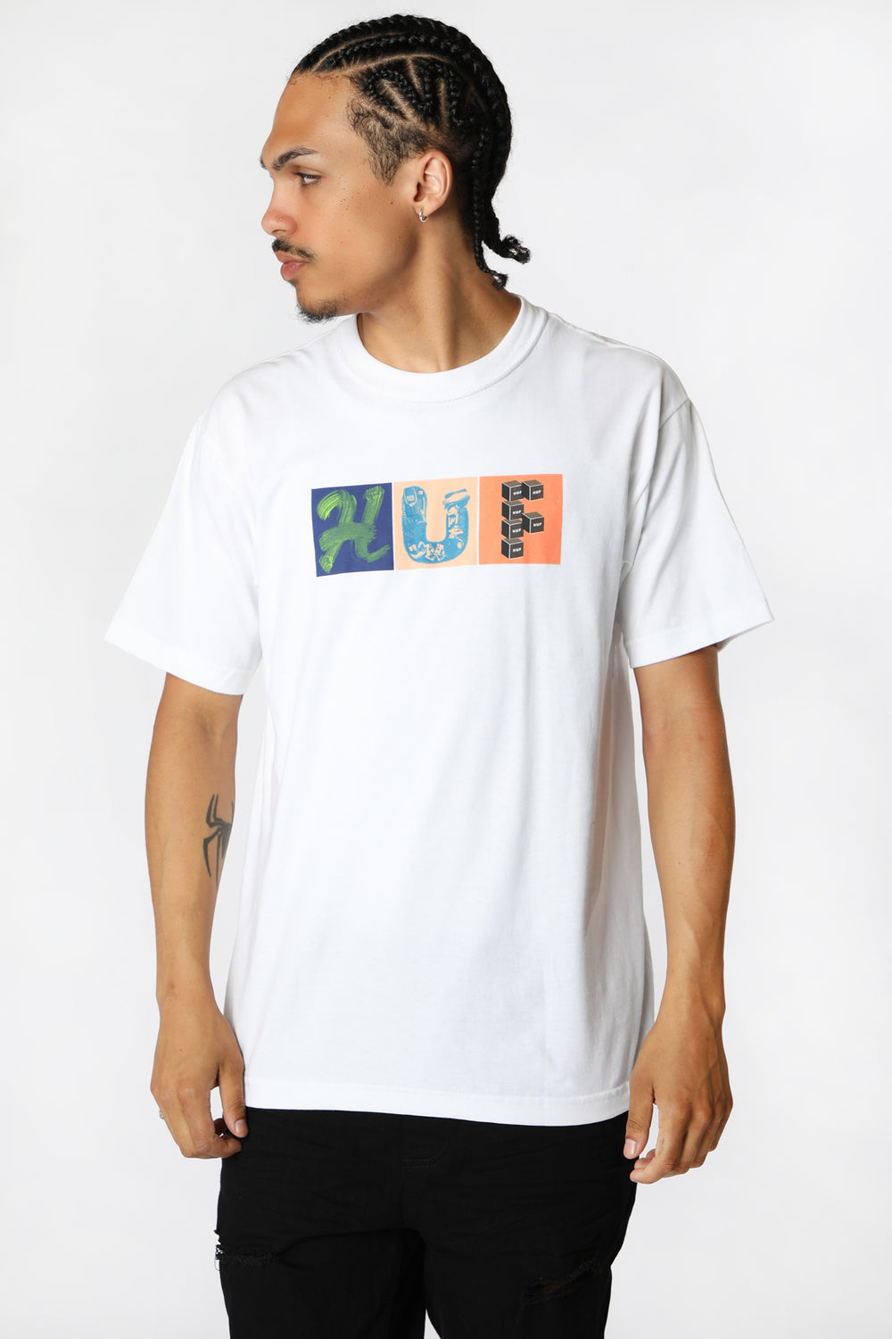 T-Shirt Imprimé Threemix HUF Blanc