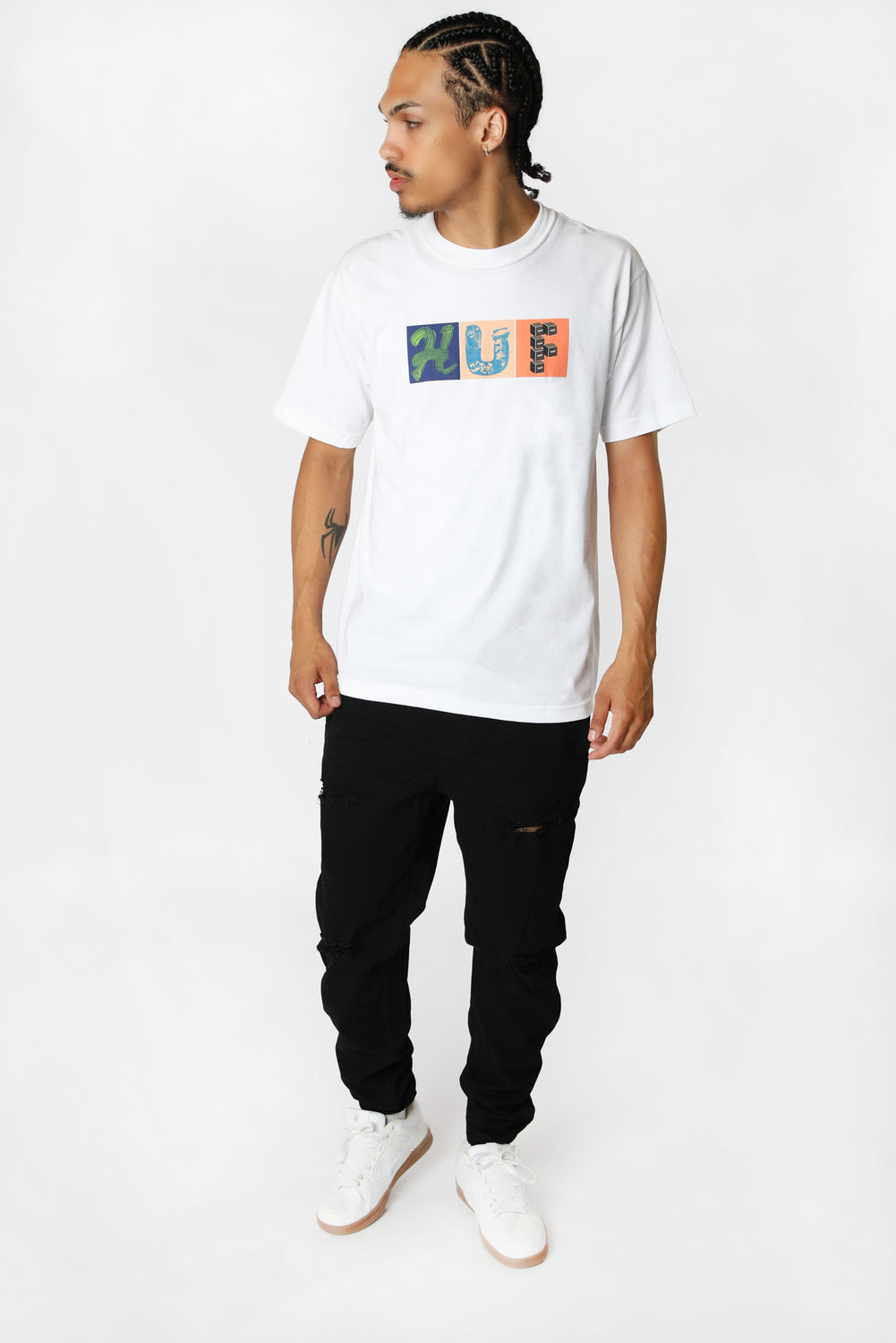 T-Shirt Imprimé Threemix HUF Blanc
