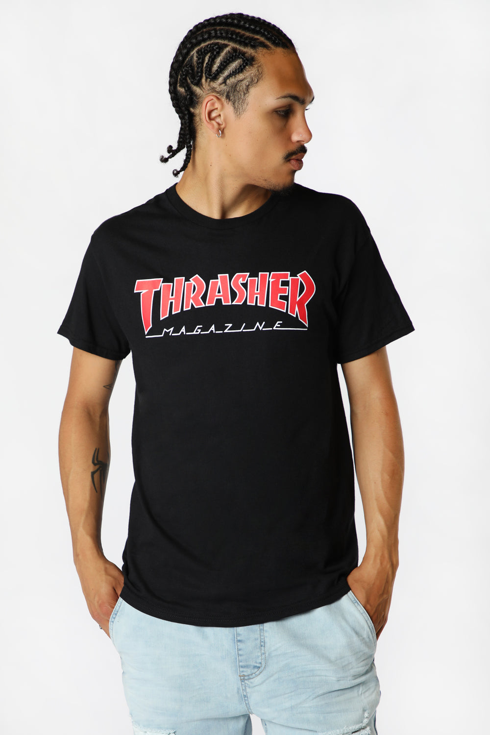 Thrasher Magazine Black T-Shirt Black