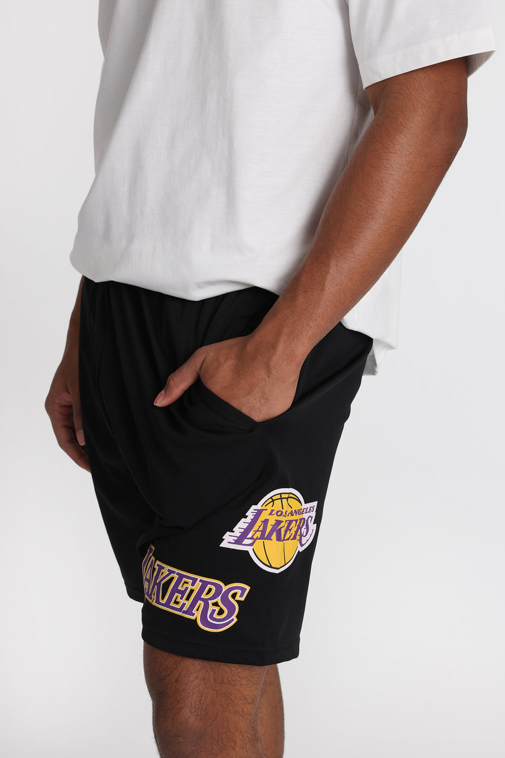 Short en maille imprimé LA Lakers Short en maille imprimé LA Lakers
