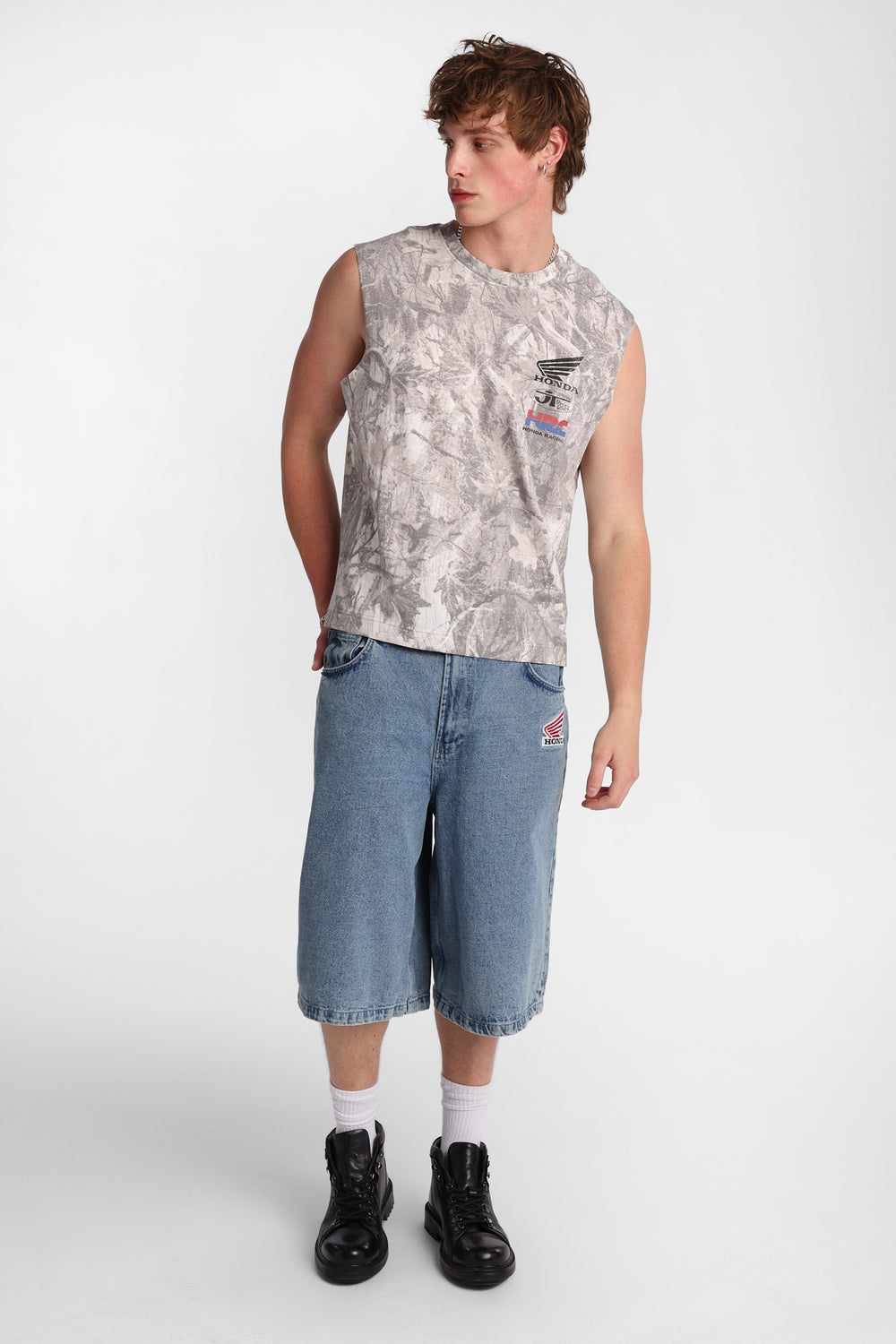 Honda Racing Graphic Oversized Tank Top Honda Racing Graphic Oversized Tank Top