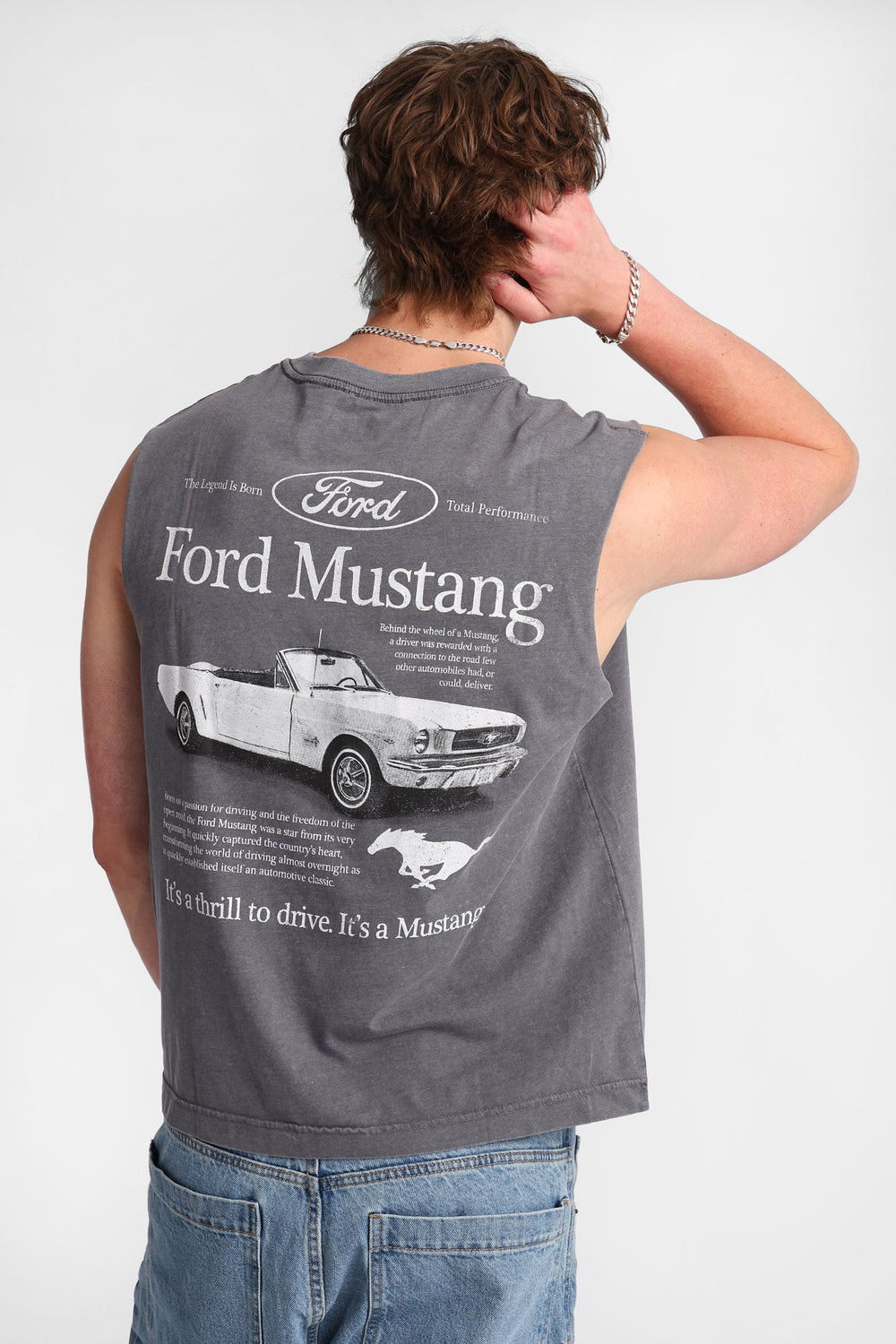 Ford Mustang Graphic Oversized Tank Top Ford Mustang Graphic Oversized Tank Top
