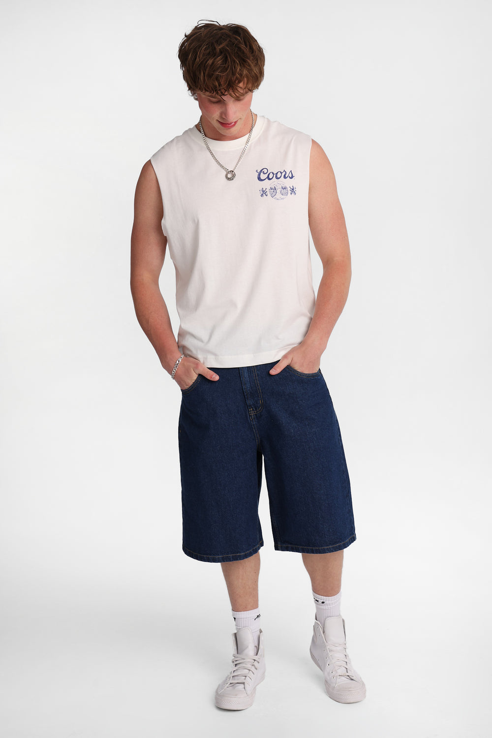 Coors Golden Colorado Graphic Oversized Tank Top Coors Golden Colorado Graphic Oversized Tank Top
