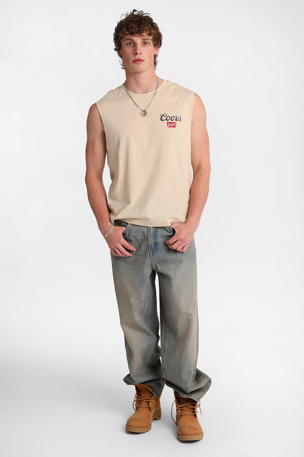 Coors Original Golden Co. Graphic Oversized Tank Top Coors Original Golden Co. Graphic Oversized Tank Top